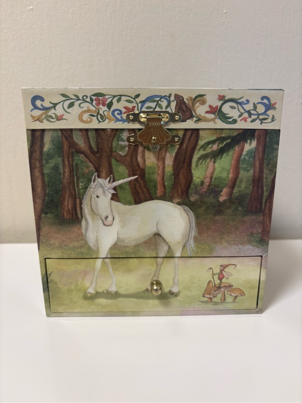 Adorable Enchantmints Unicorn Horse Music Box, Multicolored Used Many Drawers
